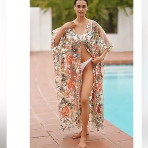 Agua Bendita Lucerne Sheer Embroidered Cover-Up